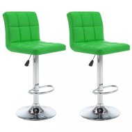 vidaXL Barové stoličky 2 ks umelá koža / kov 323642 - cena, srovnání