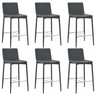 vidaXL Barové stoličky 6ks umelá koža / kov 279676 - cena, srovnání