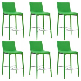 vidaXL Barové stoličky 6ks umelá koža / kov 279688