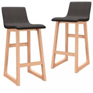 vidaXL Barové stoličky 2 ks látka / buk 289400 - cena, srovnání