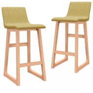 vidaXL Barové stoličky 2 ks látka / buk 289404 - cena, srovnání