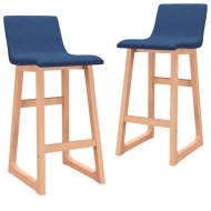vidaXL Barové stoličky 2 ks látka / buk 289401 - cena, srovnání