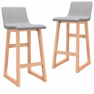 vidaXL Barové stoličky 2 ks látka / buk 289397 - cena, srovnání
