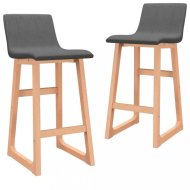 vidaXL Barové stoličky 2 ks látka / buk 289398 - cena, srovnání