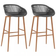 vidaXL Barové stoličky 2 ks plast / kov / 248154 - cena, srovnání
