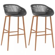vidaXL Barové stoličky 2 ks plast / kov / 248154 - cena, srovnání