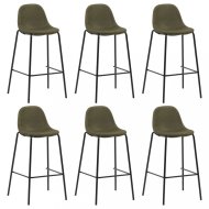 vidaXL Barové stoličky 6ks textil / kov 279662 - cena, srovnání