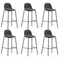 vidaXL Barové stoličky 6ks textil / kov 3051099 - cena, srovnání