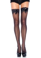 Leg Avenue Sheer Thigh Highs Lace Top 1912 - cena, srovnání