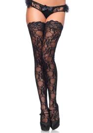 Leg Avenue Stay Up of Floral Lace 9985