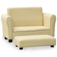 vidaXL Detská sedačka s podnožkou umelá koža 325511 - cena, srovnání