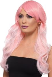 Fever Ombre Wig Wavy Long Pink 48891