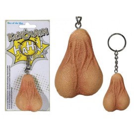 Out Of The Blue Metal Key Chain Testicle