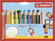 Stabilo Woody 3in1 10ks - cena, srovnání