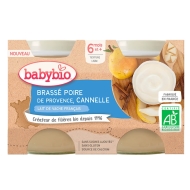 Babybio Brassé hruška škorica 2x130g - cena, srovnání