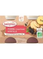 Babybio Príkrm jablko čučoriedky 2x130g - cena, srovnání