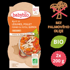 Babybio Zelenina s kuraťom a quinoa 2x200g