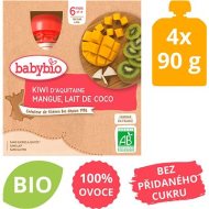 Babybio Pyré kiwi, mango, kokosové mlieko 4x90g - cena, srovnání