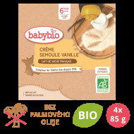 Babybio Kapsička krém, vanilka, krupička 4x85g - cena, srovnání