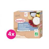Babybio Desiata z kozieho mlieka s jablkom a malinami 4x85g - cena, srovnání