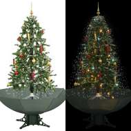 vidaXL Snežiaci vianočný stromček dáždnikovým podstavcom zelený 170cm - cena, srovnání