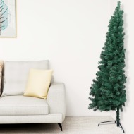 vidaXL Umelý polovičný vianočný stromček s podstavcom zelený 240cm PVC - cena, srovnání