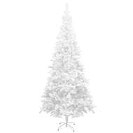 vidaXL Umelý vianočný stromček, L, 240 cm , biely - cena, srovnání