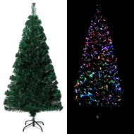 vidaXL Umelý vianočný stromček+podstavec, zelený 120cm , optické vlákno - cena, srovnání
