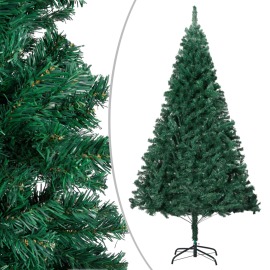 vidaXL Umelý vianočný stromček s hustým ihličím, zelený 180 cm , PVC