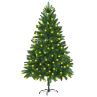 vidaXL Umelý vianočný stromček s LED 180cm zelený - cena, srovnání