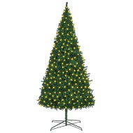 vidaXL Umelý vianočný stromček s LED 400cm zelený - cena, srovnání
