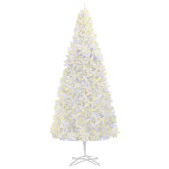 vidaXL Umelý vianočný stromček s LED 500cm biely - cena, srovnání