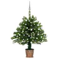 vidaXL Umelý vianočný stromček s LED a súpravou gulí 65cm zelený - cena, srovnání