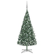 vidaXL Umelý vianočný stromček s LED a súpravou gulí zelený 400cm - cena, srovnání