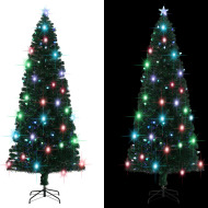 vidaXL Umelý vianočný stromček s podstavcom a LED 240cm 380 vetvičiek - cena, srovnání