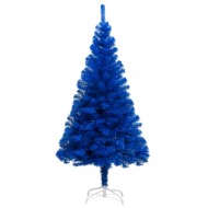 vidaXL Umelý vianočný stromček s podstavcom modrý 210cm PVC - cena, srovnání