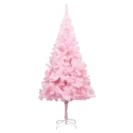 vidaXL Umelý vianočný stromček s podstavcom ružový 180cm PVC - cena, srovnání