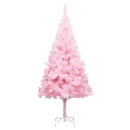 vidaXL Umelý vianočný stromček s podstavcom ružový 240cm PVC - cena, srovnání