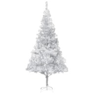vidaXL Umelý vianočný stromček s podstavcom strieborný 240cm PET - cena, srovnání