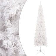 vidaXL Úzky vianočný stromček biely 240cm - cena, srovnání