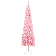 vidaXL Úzky vianočný stromček s LED ružový 180cm - cena, srovnání