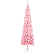 vidaXL Úzky vianočný stromček s LED ružový 180cm - cena, srovnání