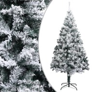 vidaXL Zasnežený umelý vianočný stromček zelený 240cm PVC - cena, srovnání