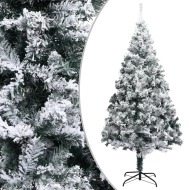 vidaXL Zasnežený umelý vianočný stromček zelený 300cm PVC - cena, srovnání