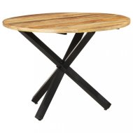 vidaXL Jedálenský stôl 100 cm masívne drevo / oceľ 321681 - cena, srovnání