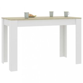 vidaXL Jedálenský stôl 120x60 cm Dub sonoma / biela 800437