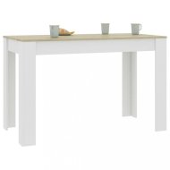 vidaXL Jedálenský stôl 120x60 cm Dub sonoma / biela 800437 - cena, srovnání