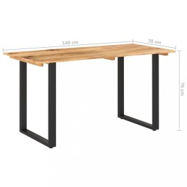 vidaXL Jedálenský stôl akácie / čierna 118x58x76 cm 286479