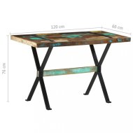 vidaXL Jedálenský stôl drevo / oceľ 120x60x76 cm 321605 - cena, srovnání