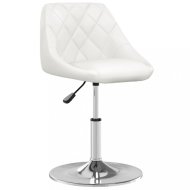 vidaXL Kancelárska stolička umelá koža / chróm Biela 335149 - cena, srovnání